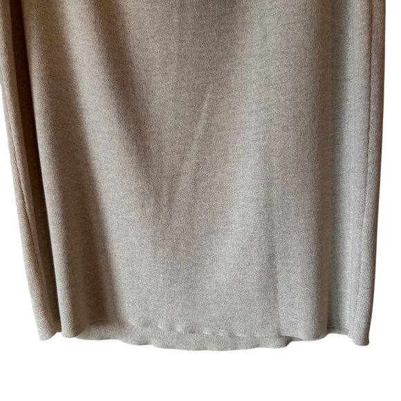 Eileen Fisher The Icons Washable Wool Crepe Pencil  Knee Skirt Sea Salt Neutral - Picture 12 of 16